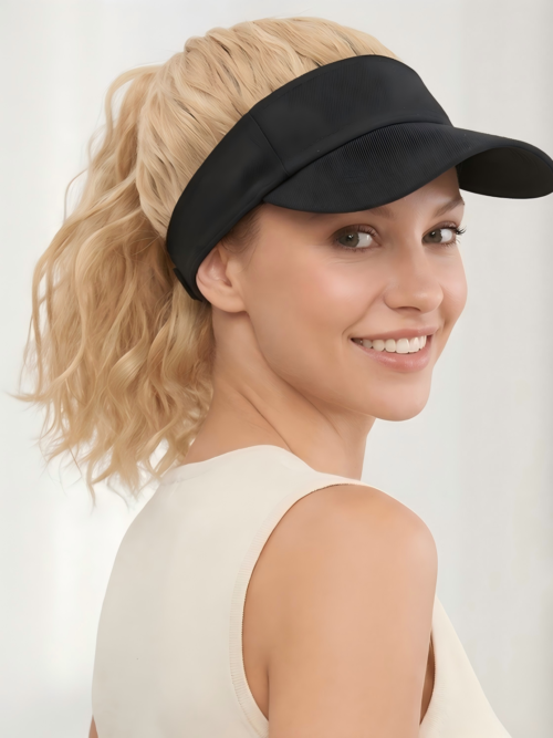 Quick Go | Aero Visor – High Ponytail with Micro-textured Waves