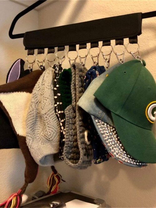 Portable Baseball Hat Clip Closet Storage Hanger Foldable