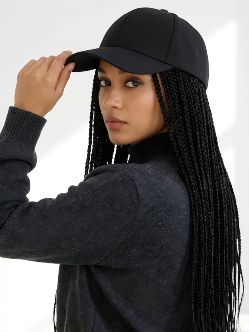 Quick Go | Street Slay – Cap with Extra Long Hand-Braided Box Braids