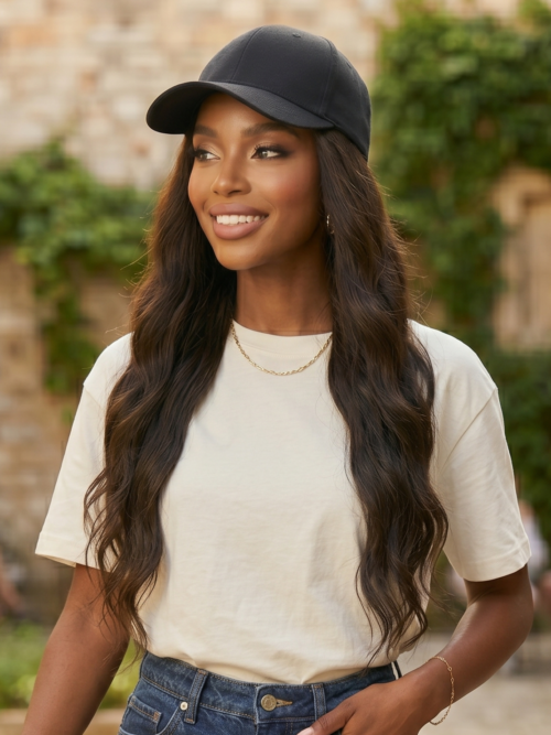 Quick Go | Mermaid Wave – Cap with Long Crimped Wave