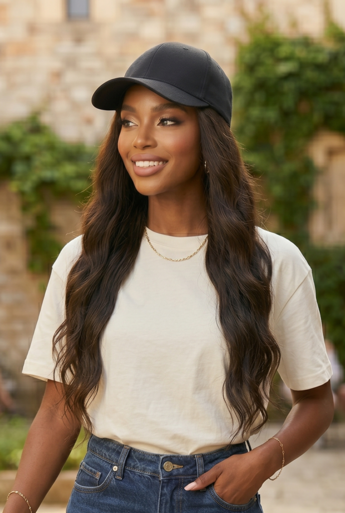 Quick Go | Mermaid Wave – Cap with Long Crimped Wave