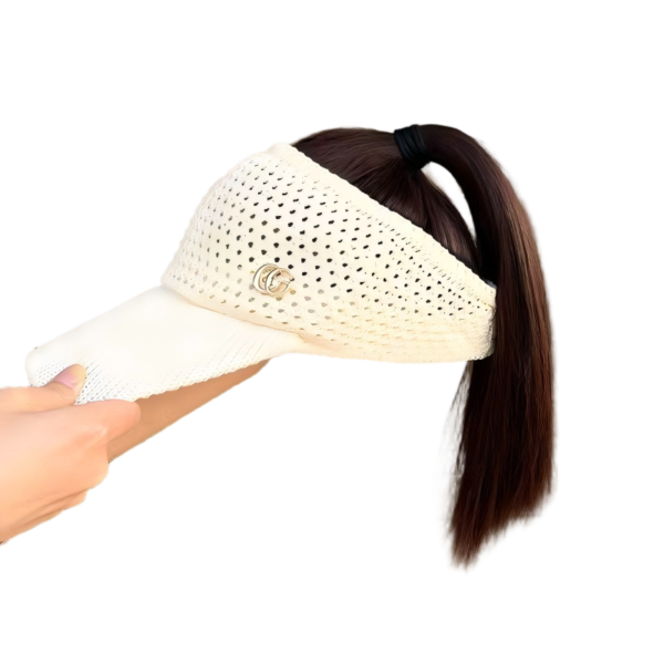 Quick Go | AirFlow Ponytail Visor | Visor with Hair