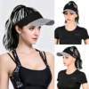 Quick Go | Instant Ready Sporty Visor | Visor with Hair Attached
