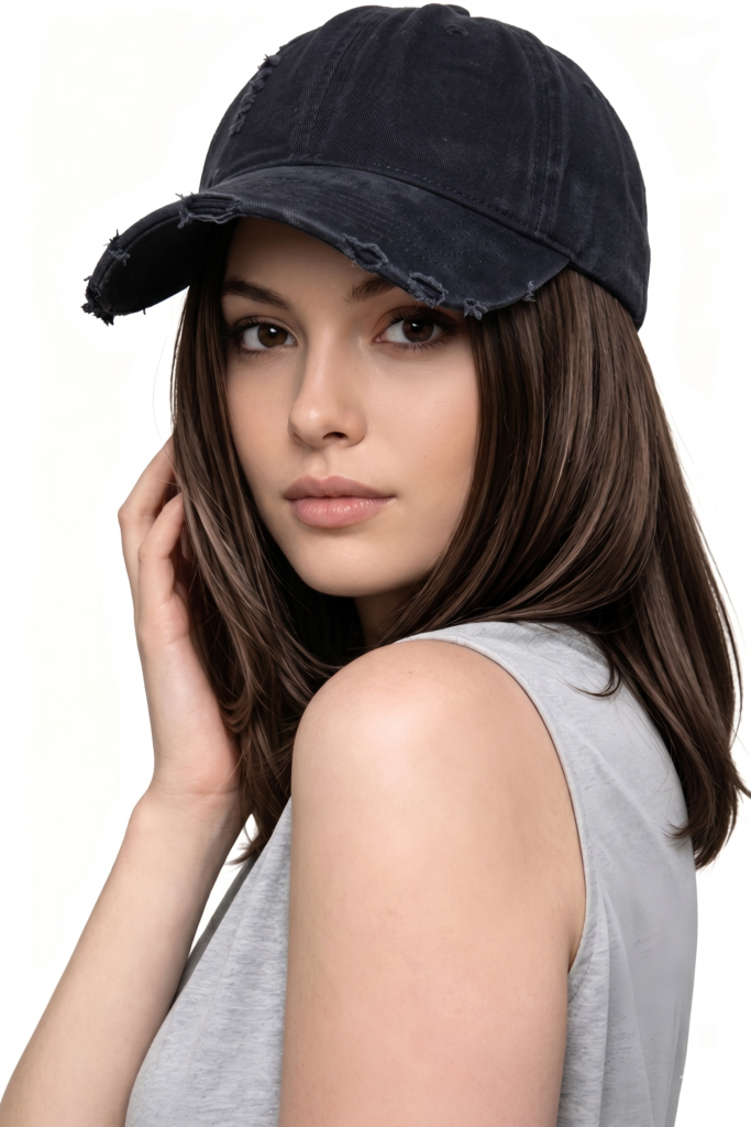 Rowan | Baseball Cap Wig | Ready to Wear Hair Attached Hat
