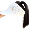 Quick Go | AirFlow Ponytail Visor | Visor with Hair