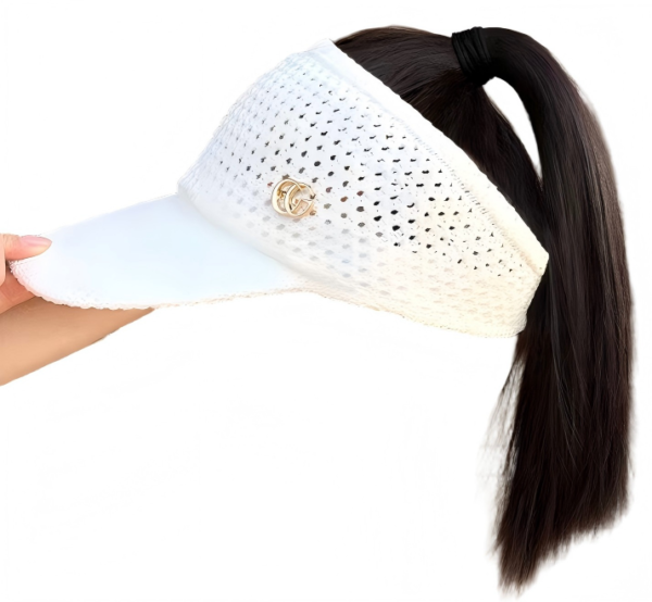 Quick Go | AirFlow Ponytail Visor | Visor with Hair
