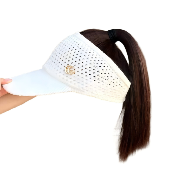 Quick Go | AirFlow Ponytail Visor | Visor with Hair