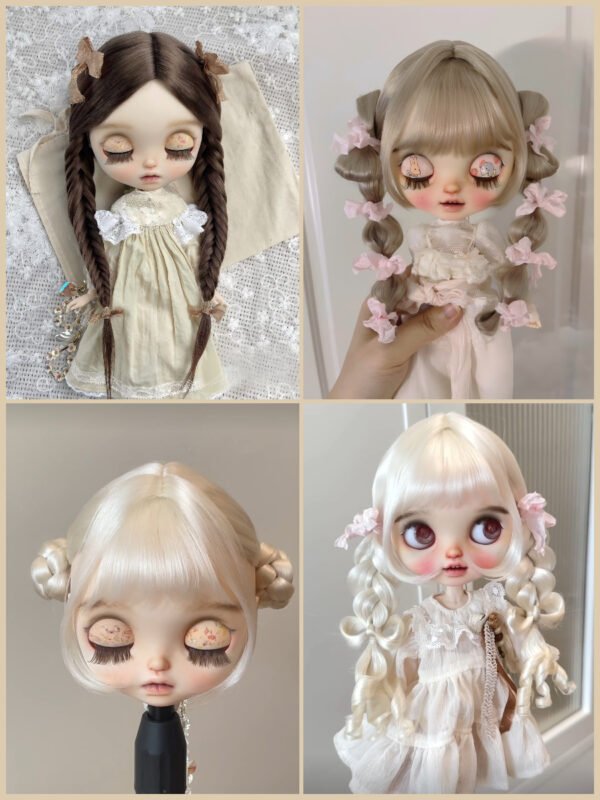 7.19 custom doll wig-1 Custom Doll Wig Studio | 1/3 1/4 1/6 BJD/ Blythe doll | Handcrafted