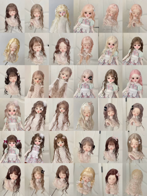 Custom Doll Wig Studio | 1/3 1/4 1/6 BJD/ Blythe doll | Handcrafted