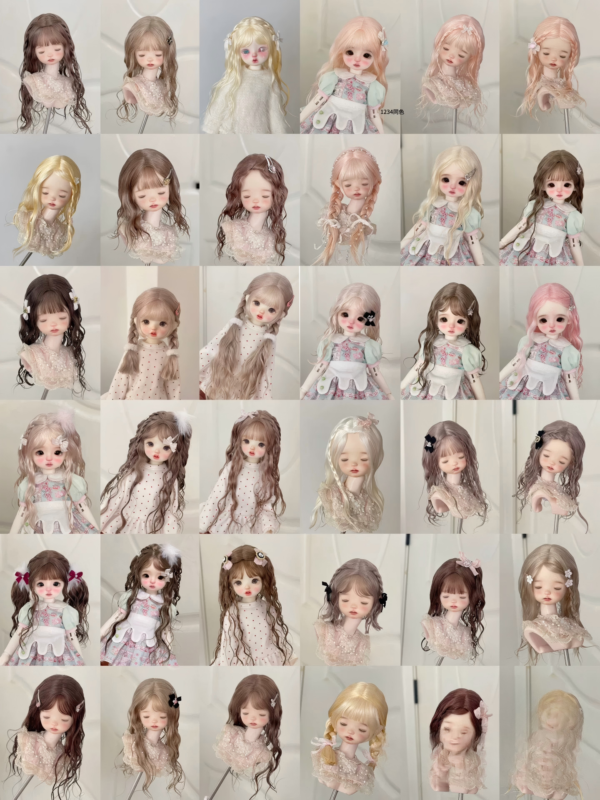 7.19 custom doll wig-3 Custom Doll Wig Studio | 1/3 1/4 1/6 BJD/ Blythe doll | Handcrafted