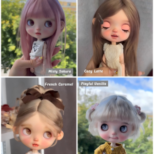 Make-to-Order | 10.5 inches Doll Wig | Misty Sakura, Cozy Latte, French Caramel, Playful Vanilla