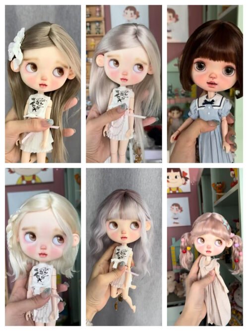 Make-to-Order| 10.5 inches Doll Wig (Wig Only) | Morning Flax, Mystic Aurora, Mocha Academy, Elven Song, Twilight Violet, Sakura Bubble