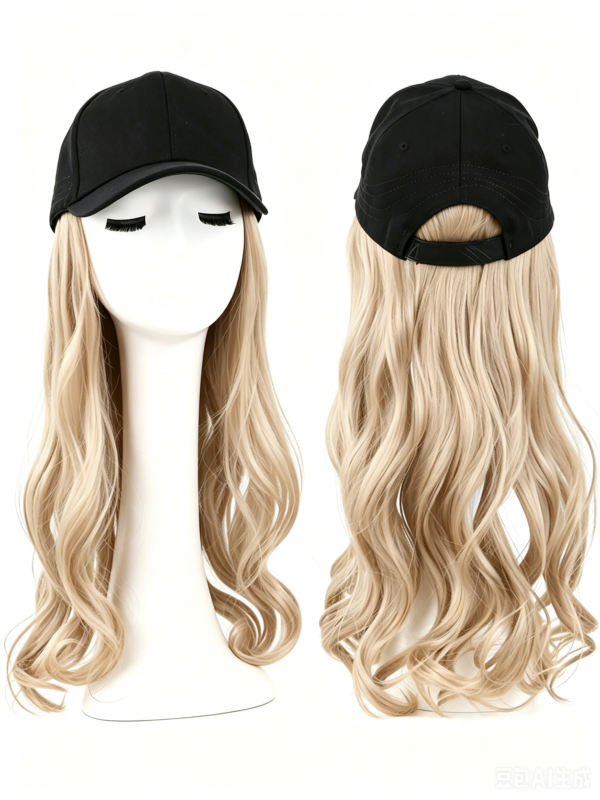 长wavy-blonde Quick Go | Fluent Flow – Cap with Tapered Large Waves