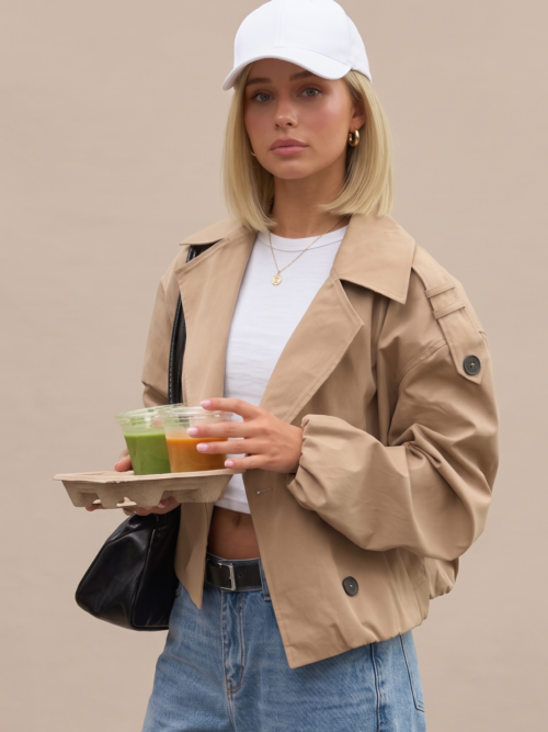 Easy Bob | Short Straight Dark Brown | White Baseball Cap-wig