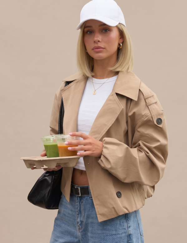 Easy Bob | Short Straight Dark Brown | White Baseball Cap-wig