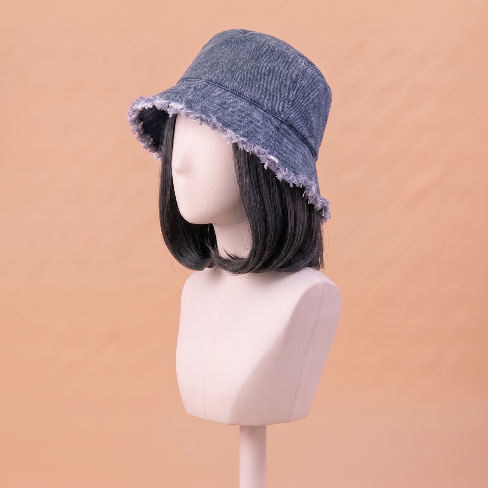 Frayed Bucket-wig | Washed Blue | Varies Hair Selections - Image 9