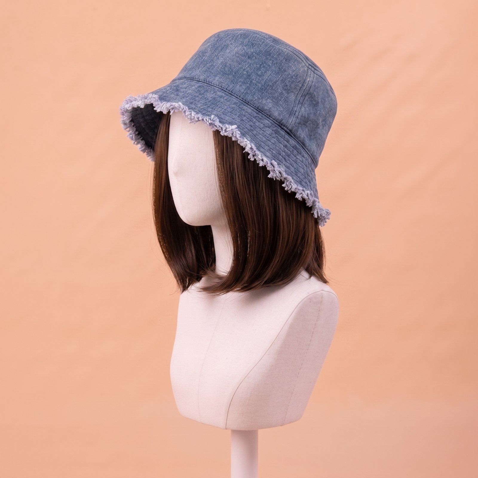 Frayed Bucket-wig | Washed Blue | Varies Hair Selections - Image 6