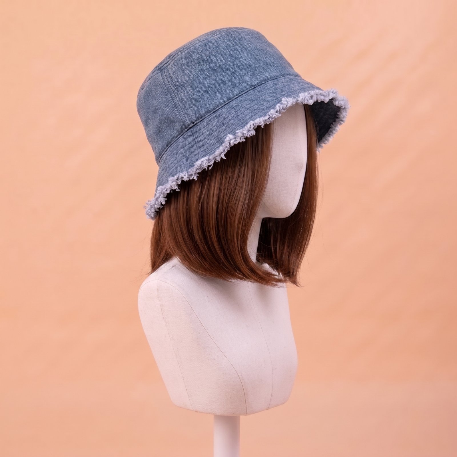 Frayed Bucket-wig | Washed Blue | Varies Hair Selections - Image 8