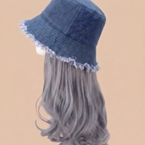 Frayed Bucket-wig | Washed Blue | Varies Hair Selections - Image 15