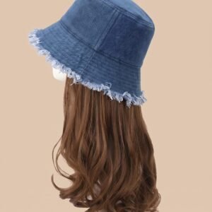 Frayed Bucket-wig | Washed Blue | Varies Hair Selections - Image 2