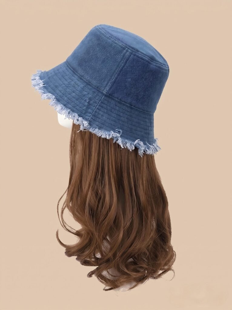 Frayed Bucket-wig | Washed Blue | Varies Hair Selections