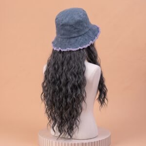 Frayed Bucket-wig | Washed Blue | Varies Hair Selections - Image 4
