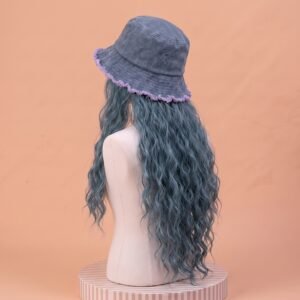 Frayed Bucket-wig | Washed Blue | Varies Hair Selections - Image 11