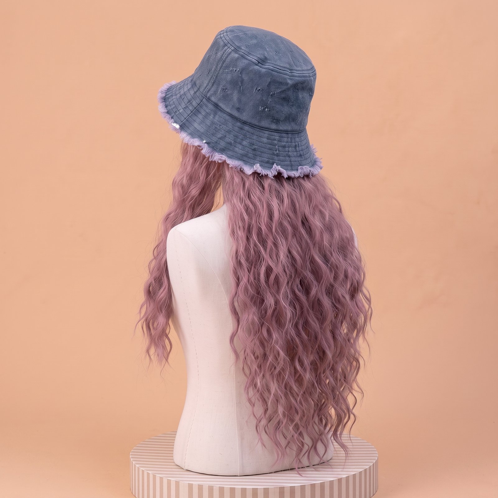 Frayed Bucket-wig | Washed Blue | Varies Hair Selections - Image 13
